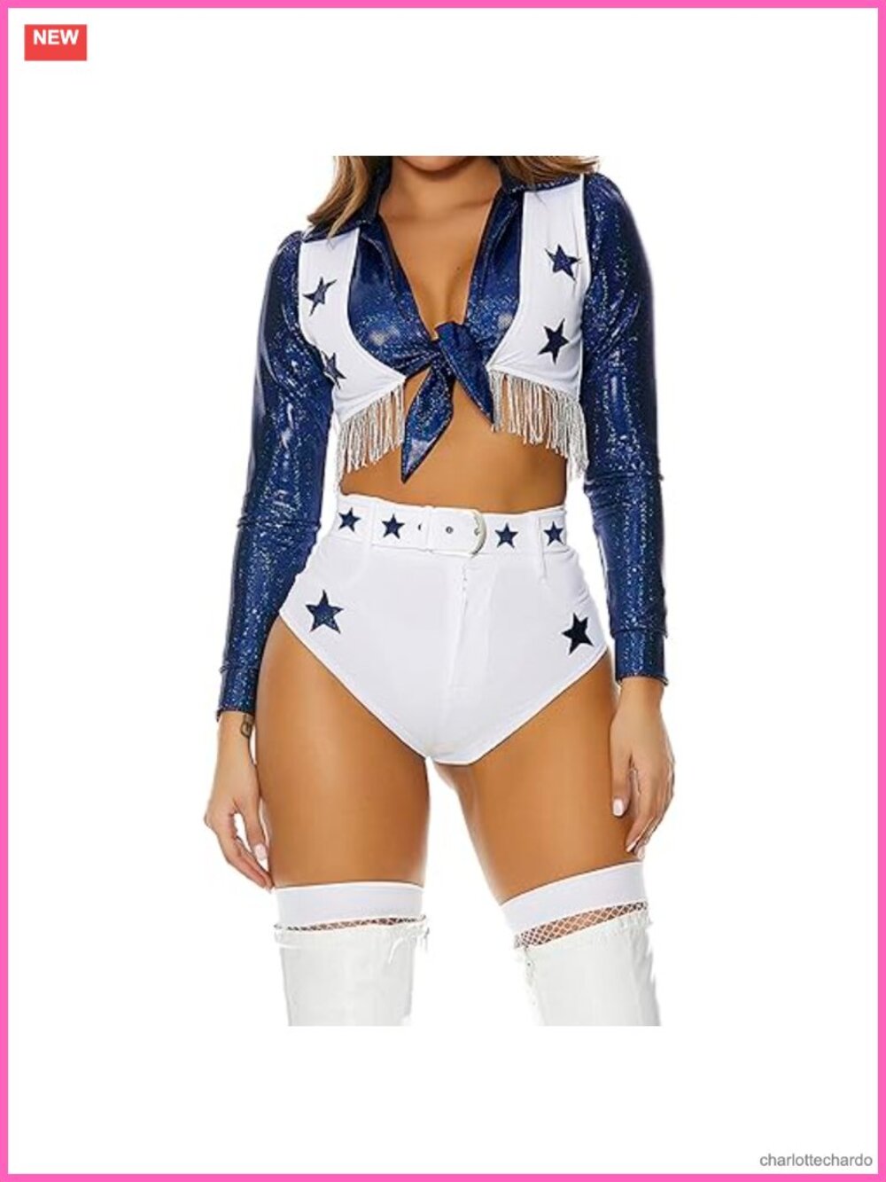 Cheerleader Costume Set Polyester Spandex Halloween Cosplay